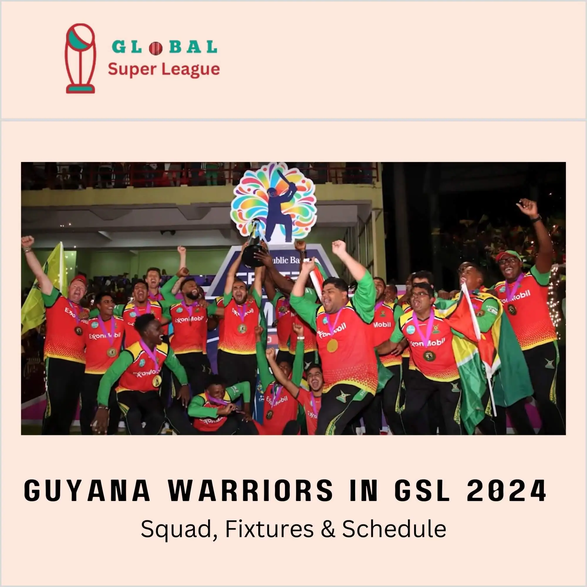 Guyana Amazon Warriors in Global Super League 2024