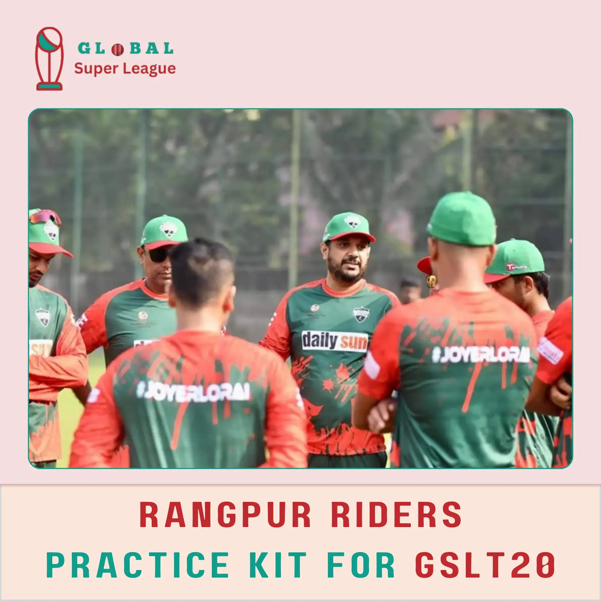 Rangpur Riders Practice Kit for Global Super League 2024